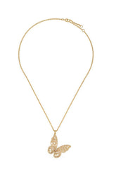 Gold Dipped Rhinestone Butterfly Pendant Necklace, Necklaces, $ 56.95, A Moment Of Now™